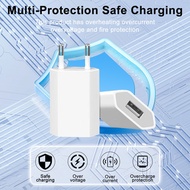 1-5PCS Universal 5V 1A EU Plug Wall Adapter Mobile Phone Charger Power Adapter For iPhone Samsung Xi