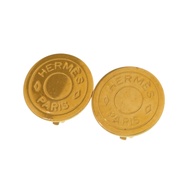 愛馬仕 Sellier 金色耳環配件 0123，成色極佳 [二手] 愛馬仕