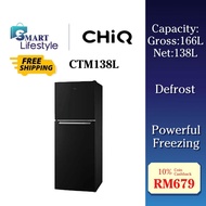 【FREE SHIPPING】CHIQ 166L Fridge 2 Door Top Freezer Refrigerator CTM138L