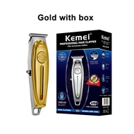 Kemei โลหะ Professional ปัตตาเลี่ยนผู้ชายไฟฟ้าไร้สายผม Trimmer 0มม.หัวล้าน