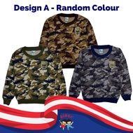 [Binbi-Merdeka Sales] Baju Askar Budak Lelaki 3-15Y Lengan Panjang/ Army Shirt Cotton / Military Blo