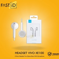 Original Vivo XE 100 hands free Ear Buds Wired Earphones With Mic