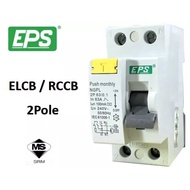 EPS 40A / 63A 2 POLE 100mA ELCB / RCCB (SIRIM Approved)