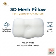 APA Hotel PRIDE FIT 3D Mesh High-Resilience Pillow Neck Support Breathable Cover