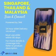 eSIM Singapore, Thailand & Malaysia  [ Data only eSIM ] [ Singapura Thailand eSIM ]