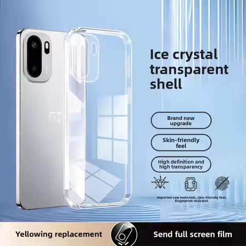 For OnePlus 15R Ace6 Ace6T Case Simple Transparent Silicone All inclusive TPU Anti-Drop Cover For On
