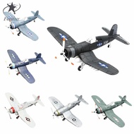 [Fenteer] 1:48 Scale F4U Fighter Aircraft Model 4D Assembly Plane Model Kit for Adult and