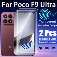 1-2 Pcs Poco F9 Ultra Transparent Tempered Glass Screen Protector For Redmi Note 17 Poco F9 Pro Max 