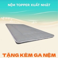 FUKOJI Nệm Topper Đệm Bông Trải Sàn Xuất Nhật Kích Thước 1mx2m 1m2x2m 1m4x2m 1m6x2m 1m8x2m Dày