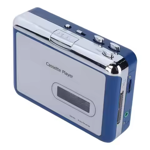 Portable Bluetooth Cassette Player with Earphone Auto Reverse Tape Player Bluetooth Output to Headph