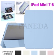For iPad mini 7 6 8.7" A17 Pro A2995 A2996 A2568 A2568 Lightweight Clear Acrylic Pen Slot Fold Flip 
