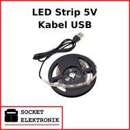 LED Strip 5V SMD 3528 White Light 5 meters long USB