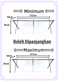 itop Pasar Malam itop Meja Lipat Boleh Dipanjangkan/ Foldable Table Rack With Plywood Market Stand/ Kenduri/Kanopi/Canopy