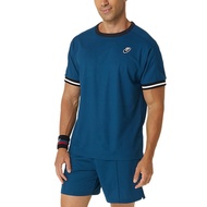Asics เสื้อเทนนิสผู้ชาย Mens Classic SS Top | Mako Blue ( 2041A286-412 )