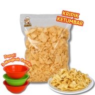 Coriander Cassava Chips 1 Kg - Spicy Coriander Chips / Original Get 3 Beautiful Bowls Free Bowl - Cr