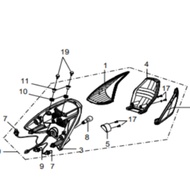 [100% ORIGINAL] NEW BONUS 110 SR TAIL LIGHT ASSY (33700-SA5-0001)