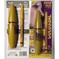 werda beauty2in1 set Colossal Volume Express Mascara + Eyebrow Pencil 9.5ml + 0.8g hQ