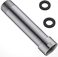 Brushed Nickel Shower Arm Extension, Female to Male 1/2 Inch Extender Arm for Rainfall Shower Head b