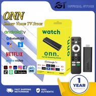 ONN Smart TV Stick Voice Remote Control Android 14.0 Bluetooth 5.0 Free channel