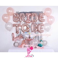 Wedding proposal foil balloon decoration package, engagement decoration, wedding ring, bride to to t