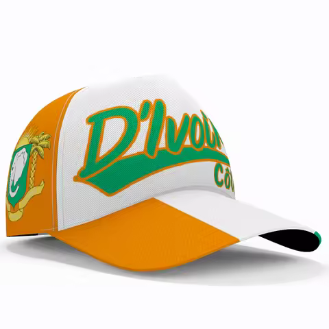 Cote D'ivoire Baseball Caps Custom Made Name Number Team Logo Ci Hat Civ Travel Ivory Coast Nation F