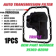 【COD】 AUTO TRANSMISSION FILTER FOR PERODUA AXIA/BEZZA/ MYVI(2014-2021)/NEW ALZA 35303-BZ010 35330-97