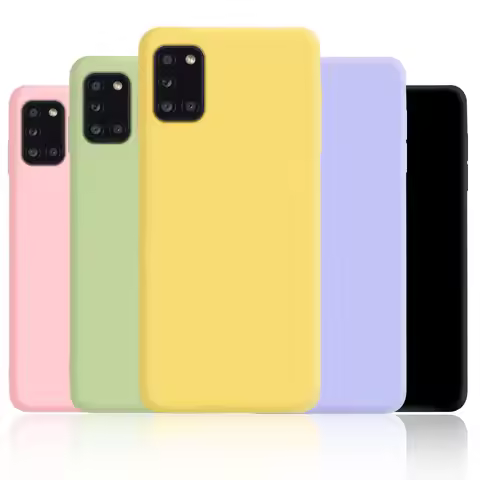 Liquid Silicone Phone Cover for Samsung Galaxy A31 A41 A51 A71 A11 A21S A12 A22 A32 A42 A52 A72 4G 5
