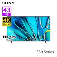 Sony K-43S30 S30系列 43 吋 UHD 4K 智能電視 2024新款