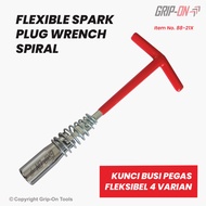 Grip-On T-Socket Spark Plug Wrench (Spiral) 14 16 18 21 Mm Flexible T-Socket Spark Plug Wrench With 