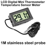 Digital LCD Mini Thermometer Temperature stainless steel Sensor Gauge Fridge Freezer Aquarium Fish Tank meter incubator probe Egg