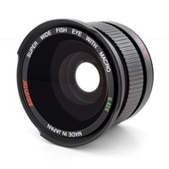 0.42x 58mm Titanium Super Wide Angle Fisheye Lens with Macro - Black - Made in Japan