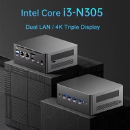 M9N N305 Windows 11 PRO Mini PC i3-N305 DDR4 3200GHz 2280 NVME SSD Dual LAN 4K Triple Display USB 3.