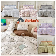 Adrian's 2100TC/1400TC Set Comforter 7-dalam-1/comforter tebal/Berkualiti Tinggi (queen/king)Lembut