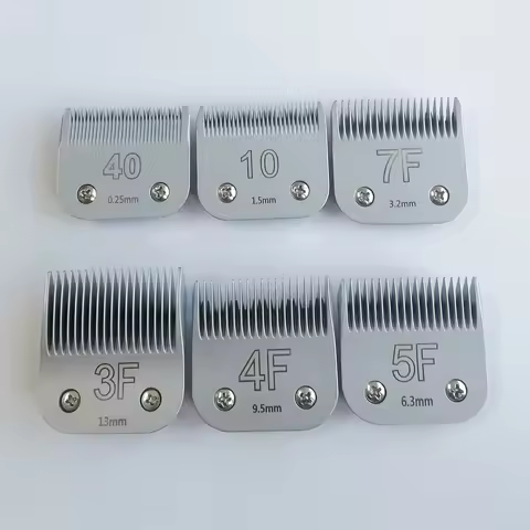 10#，30#，40#，3F，4F，5F，7F A5 Blade Fit For Andis & Oster & Moser & Wahl KM10 Series Pet Grooming Dog c