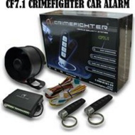 Genuine CrimeFighter CF-7.1  one way car alarm system with slim remote
