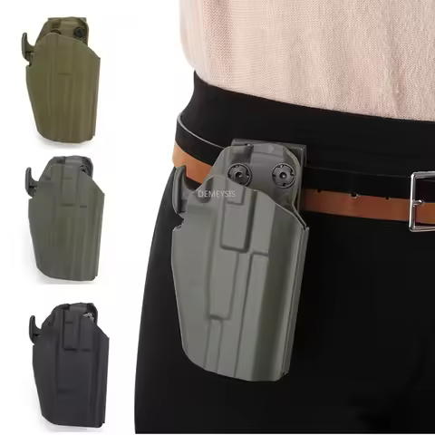 Tactical Gun Holster Fit for Glock 18C 20 21 22 37 H&K P30L 45 Pistol Hunting Belt Case