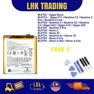 BLP701 BLP713 BLP729 BLP731 BLP735 BLP737 BLP771 BLP787 BLP791 Battery Replacement Parts + Tools