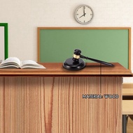 Wooden judge's gavel auction hammer with sound block for attorney judge auction handwork