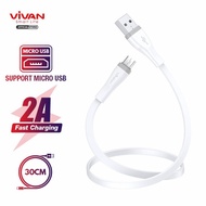 Kabel Data USB Micro SM (30/100/200CM) VIVAN Fast Charging 2A