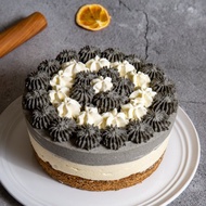 父親節蛋糕/芝麻慕斯蛋糕/無糖無麥麩