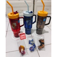 miniso x HARRY POTTER Plastic Tumbler + Straw + Accessories (1250ml) Hogwarts Gryffindor/ Ravenclaw/