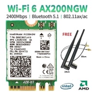 Wifi 6 Wireless Card Intel Ax200 Bluetooth 5.1 Ax Ac M.2 2G 5G M2 Ngff