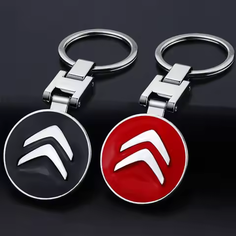 Fashion Car Emblem Keychain Key Ring Accessories For Citroen C1 C2 C3 C4 C5 X7 Berlingo Xsara C8 C4L