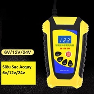 Battery charger automatically receives 6v, 12v, 24v batteries - 4Ah to 200Ah - Battery charging