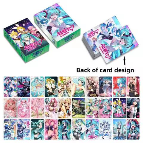 Hatsune Miku Double-Sided Color Printing LOMO Card Collection Animation Peripherals 30 Small Cards p