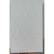 Keramik dinding platinum beatrix basic 25x40 emboss glossy keramik dinding 25x40 keramik putih polos