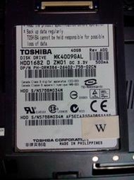 1.8吋 TOSHIBA MK4009GAL 40G