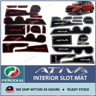Perodua Ativa Car Interior Slot Mat with Glow in the Dark Feature/ Perodua Ativa Car Interior Decora
