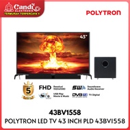 POLYTRON LED TV 43 PLD 43BV1558 Digital Cinemax Soundbar PLD-43BV1558