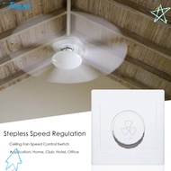 PANSIE Speed Control Switch Stepless Speed Regulation 86*86mm Light/Lamp Rotary Switches